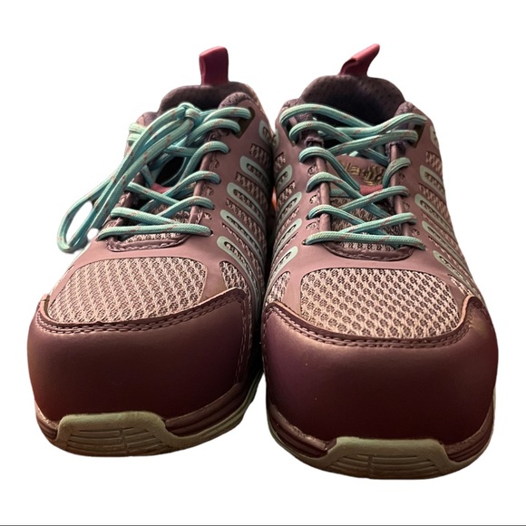Nautilus Purple And Blue Carbon Nano-Fiber Safety Toe Work Shoes Women's Size 6 - Picture 8 of 8
